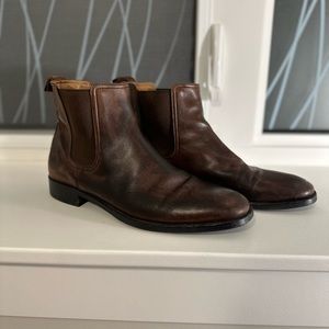 Saks Fifth Avenue Brown Chelsea Boot 10.5